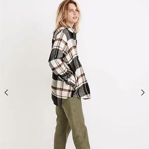 Madewell Flannel Sunday Shirt in Bromley Plaid